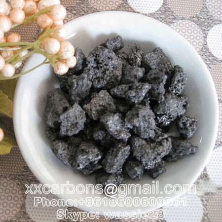 GPC-Bulk graphite was prepared from starting materials of calcined coke and coal tar pitch by the hot pressing process.