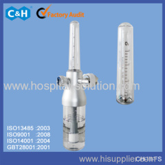 Medical chemetron oxygen flowmeter with humidifier