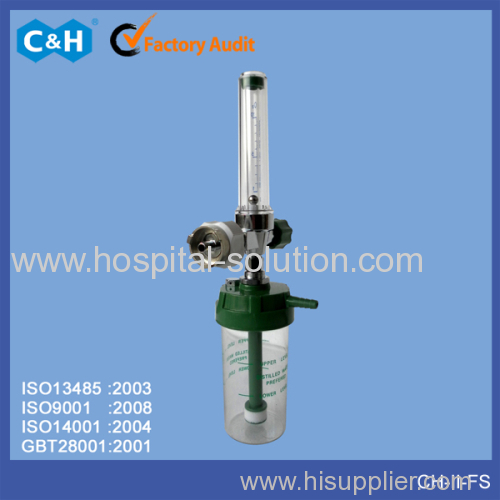 Medical equipment oxygen flowmeter with humidifier