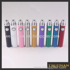 Trueman new evod battery 650mah/900mah/1100mah variable voltage 9 color