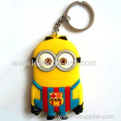 Despicable me cartoon character World cup minion keychain