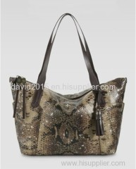 2014 snake print tote bags for women woman handbag