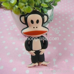 Big mouth monkey cartoon 3d cute pvc keychain