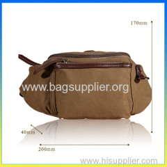 Hot selling fashionblue belt bag canvas sports waist bag