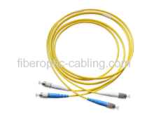 FC to FC SM duplex patch cord / jumper, Corning fiber, low insertion loss and high return loss