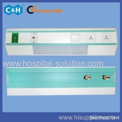 Wall mounted hospital medical bed head panels