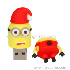 2014 world cup promotional items 3D minion USB drives