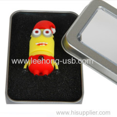 2014 world cup promotional items 3D minion USB drives