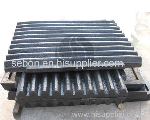 Jaw crusher parts--Jaw plate Manufacturer