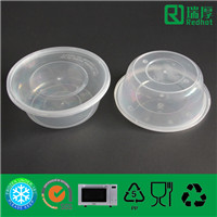 Plastic Fast Food Container with Lid (625ml)