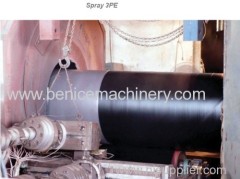 China 3PE anti corrosion pipe equipment