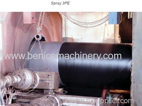 Powder spraying machine for anti corrosion pipe equipment