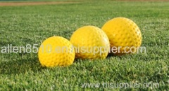 9" Yellow Dimple Pitching Machine Baseball Ball