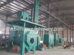 Anticorrosion treating machine for steel pipes