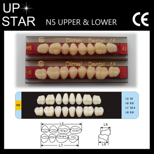 synthetic polymer teeth with ce