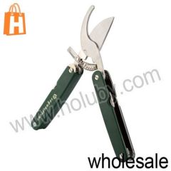 20x8cm Super Sharp Stainless Steel Folding Five Kinds of Function Multifunction Gardening Scissors