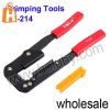 TU-214 9&quot; Hex Series Crimping Tool Terminals Tu Tool Crimping Height 6mm Distance to 27.5mm (Red)