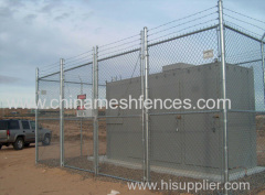 electro-galvanized chain link fence anping manufacturer