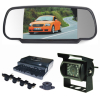 7&quot; visible parking sensor kit, 7&quot; digital mirror monitor, truck rear view camera, display the dection distance