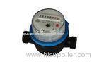 Single Jet Dry Type Plastic Residential Water Meters , Clear Reading and Easy Install
