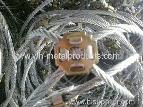 flexible protection mesh steel wire rope net system