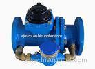 Brass Body Large Compound Water Meter , Digital Woltman Water Flow Meter