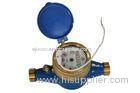 Multi Jet Dry Dial Vane Wheel Remote Read Water Meter , Rotary Water Flow Meter 20mm