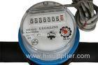 Plastic Single Jet Wireless Digital Water Meter , High Precision and Anti-theft
