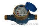Domestic Brass Remote Water Meter , Digital Volumetric Water Meter
