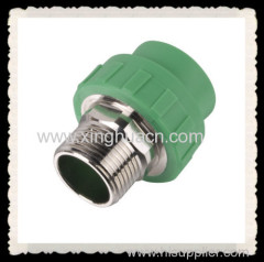 PP-R combined fittings male coupling with brass