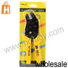 TU-190-08 Terminals TU Tool Crimping Tool Crimping Cable Cutter for 24AWG-10AWG 0.08-0.5sq.mm. (Yellow)