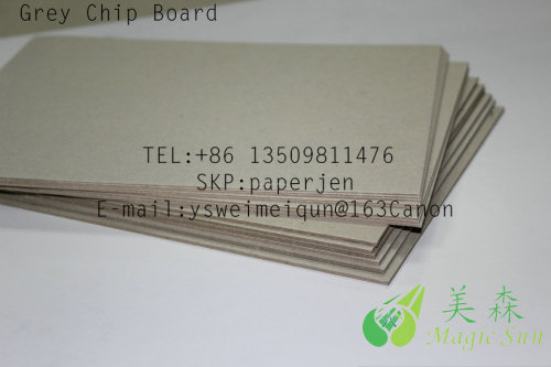 2MMGrey Chip Board  laminated grey board 