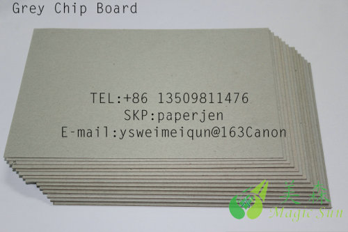 2MMGrey Chip Board  laminated grey board 