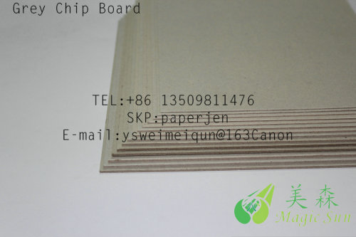 700g Grey chip Board manufacturer from China DongGuan Rising Paper