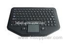 Black Silicone Rubber Wireless Keyboard With Touchpad , 92 Keys