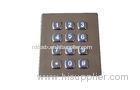 IP65 dynamic rated vandal proof Vending Machine Keypad with long stroke with 12 keys with backlight