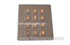 IP65 dynamic rated vandal proof backlight Vending Machine Keypad with electronic controller with 12