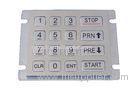 IP65 dynamic rated vandal proof Vending Machine Keypad with short stroke with 16 keys, rear mounting