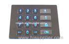 Industrial Backlight Short Stroke Keypad For Vending Machine , 16 Keys