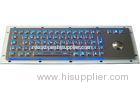 IP65 keyboard long stroke transparent vandal proof metal industrial kiosk stainless steel backlight
