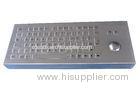 IP65 dynamic waterproof vandal proof metal industrial pc keyboard with trackball and functional keys