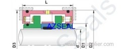 35mm 50mm 75mm Aesseal type SOEC E.M.U Pumps mechanical seal