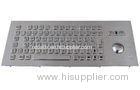 IP65 dynamic waterproof industrial pc keyboard with Mechanical optical laser trackball and functiona