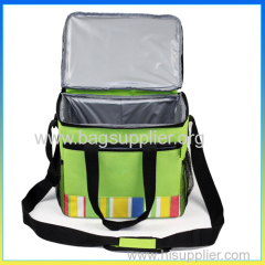 Fashion stylish green ice bag water-proof travel cooler bag