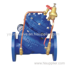 Cast iron flanged hydraulic pressure reducing valve