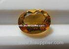 Oval Natural Citrine Gemstones Normal Faceted For Earings 4.5 Carats