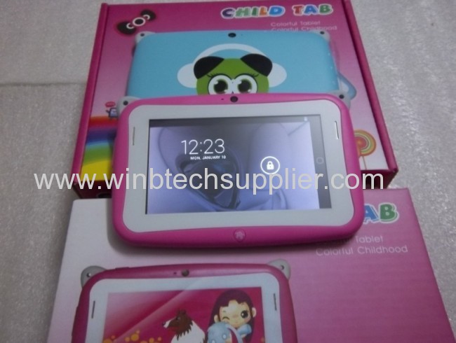 Kid Tablet PC HD 480x272 512 4G Storage , Rockchip2928 single Core Dual Cameras Educational Children Games & Apps