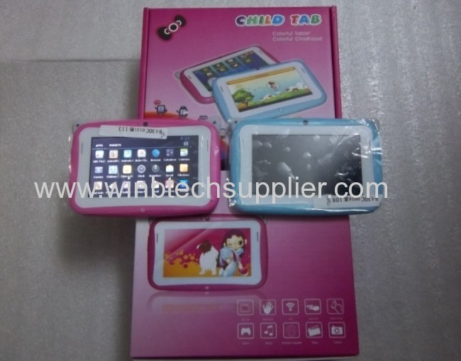 Kid Tablet PC HD 480x272 512 4G Storage , Rockchip2928 single Core Dual Cameras Educational Children Games & Apps