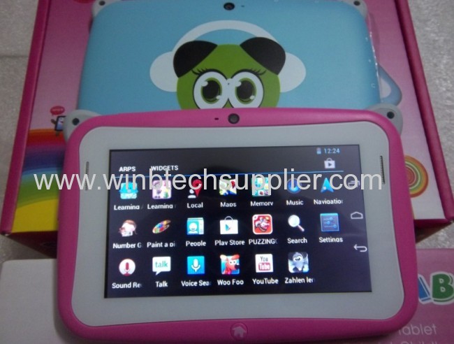 Kid Tablet PC HD 480x272 512 4G Storage , Rockchip2928 single Core Dual Cameras Educational Children Games & Apps