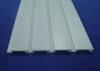 White Durable Slat Wall Panels / Wood Plastic Wall Panels For Garage Wall Storage